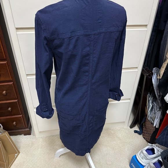 Frank & Eileen Southern Ireland navy utility dress size Small - Picture 5 of 7
